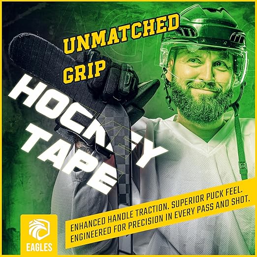 EAGLES Hockey Tape Multipurpose Cloth Tape Roll for Lacrosse Baseball & Softball Bats, Rackets, Pullup Bars, Gardening Tools, Easy Tear Over Grip - Multi Sport Handle Tape - Sports Gift (Orange)