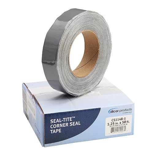 Dicor CS114B-1 Seal-Tite Corner Seal Tape - 1.25" x 50' - RV, Trailer, Motorhome Repair Tape