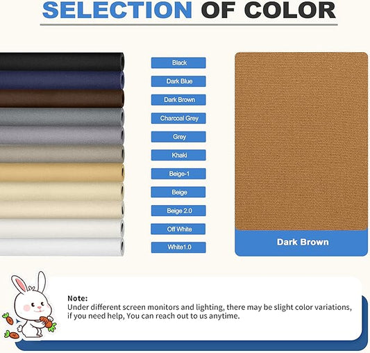 KING MOUNTAIN Canvas Repair Patch 16×60 Inch Self-Adhesive Waterproof Fabric Patch for Sofas, Tents, Furniture,Tote Bags, Car Seats (Light Brown)