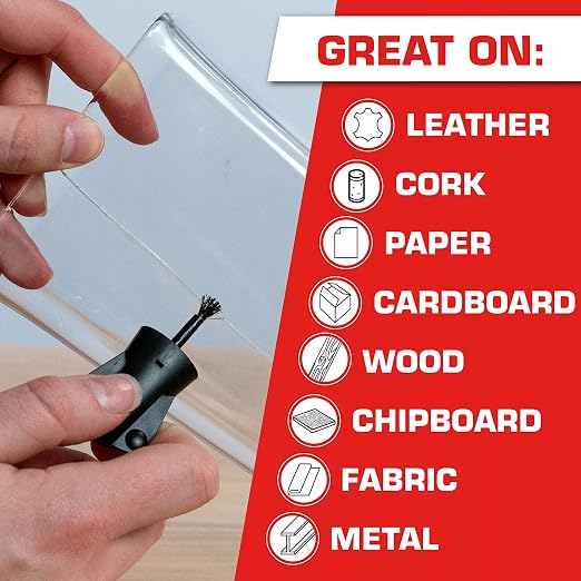 Loctite Super Glue Brush On Liquid, Clear, 0.17 fl oz Bottle, 1 Pack - Superglue for Leather, Wood, Metal, Crafts, & Repair, Cyanoacrylate Adhesive Instant Glue, Quick Dry