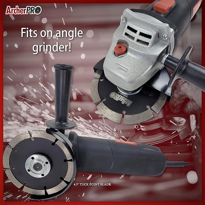 Archer PRO 5" in. Tuck Point Diamond Blade for Mortar Grooving and Removal. Tuck pointing mortar tools for brick mortar repair and mortar removal. Granite cutting and grout removal blade.