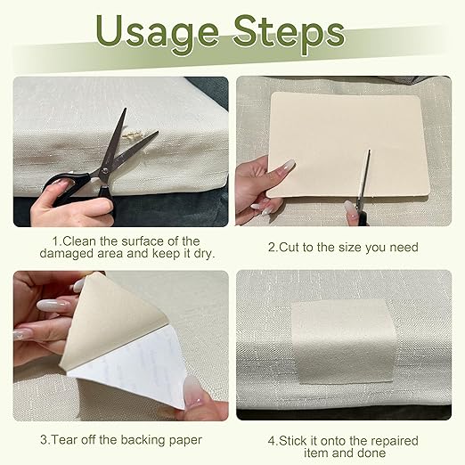 Besezx Canvas Repair Patch,Outdoor Gear Patch, 7.87x5.9 Inches 8PCS,Waterproof Self-Adhesive Fabric Repair Tape for Repairing Boat Covers,Sun Shades,Sofas,Tents,Lounge Chairs,Awnings (Dark Brown)