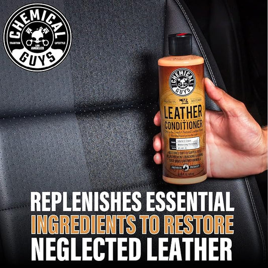 Chemical Guys SPI_401 Vintage Series Leather Conditioner Car Interiors, Furniture, Apparel, Sneakers, Boots, and More (Works on Natural, Synthetic, Pleather, Faux Leather and More), 128 fl oz (1 Gal)