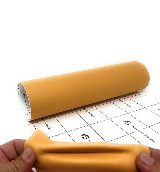 Leather Repair Tape – 4 X 48 inches Self Adhesive Waterproof Flexible Repair Patch Kit for Sofa Seating Couch Car Seat Drivers Seat Furniture Chair Leather Goods Orange Yellow