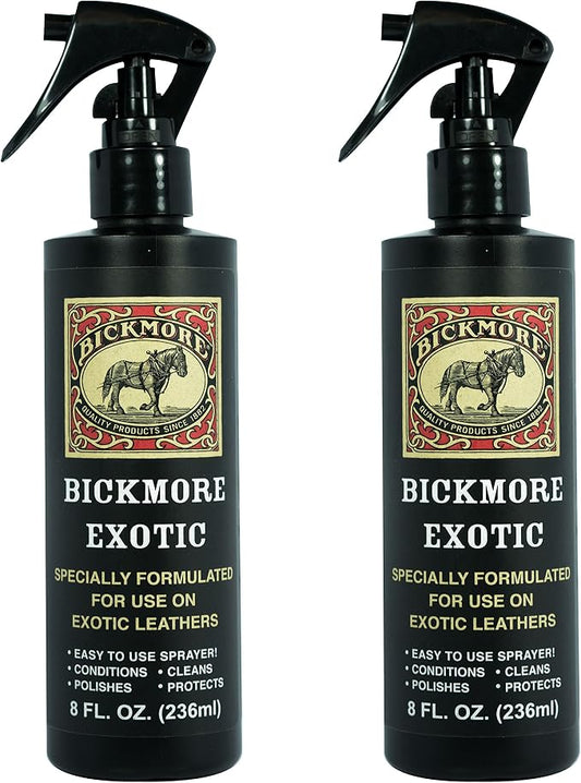 Bickmore Exotic Leather Cleaner & Conditioner for Exotic Skins and Leathers (8 Fl Oz (Pack of 2))
