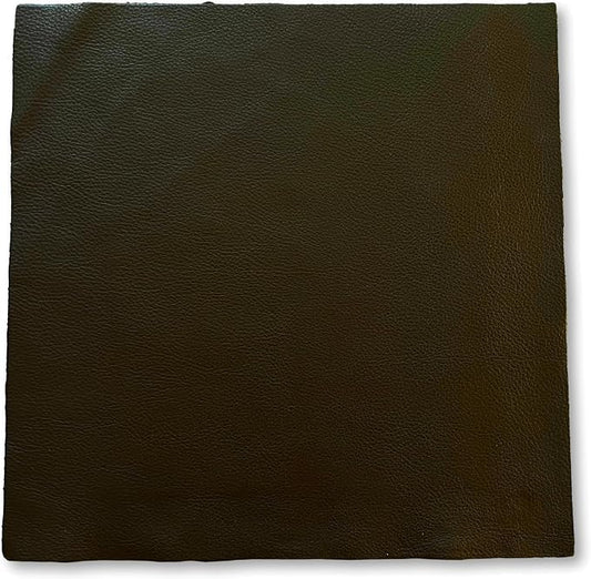 Natural Grain Cow Leathers: 12'' x 12'' Pre-Cut Leather Pieces (Chocolate Brown, 3 Pieces)