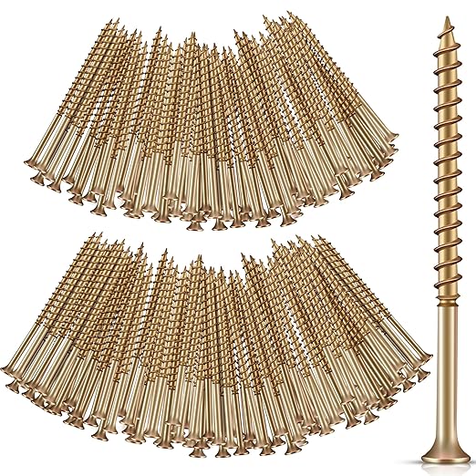 Dreyoo 100 Pcs Repair Floor Screws, Universal Screws for Floor Repair Fit Hardwood/Vinyl/Carpets, Wood Gap Fixer Compatible with 3233, Bolt Assortment Sets