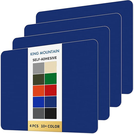 KING MOUNTAIN Self Adhesive Nylon Fabric Repair Patch, 9×11 Inches 4 Pcs, Quick Down Jacket Repair Patch, Waterproof Outdoor Gear Patch Kit for Tent,Backpacks,Umbrella, Gloves (Dark Blue)