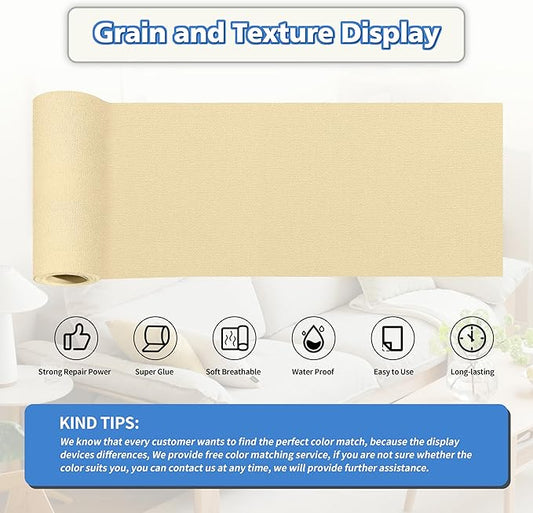 KING MOUNTAIN Canvas Repair Tape,Outdoor Gear Patch, 4×63 Inches,Waterproof,Self-Adhesive for Repairing Boat Covers,Sun Shades,Sofas,Tents,Lounge Chairs,Awnings (Beige)