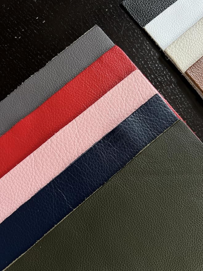 Natural Grain Cow Leathers: 12'' x 12'' Pre-Cut Leather Pieces (Gray, 1 Piece)