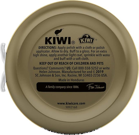 KIWI Shoe Polish, Neutral, 1 Metal Tin, 1.125 oz
