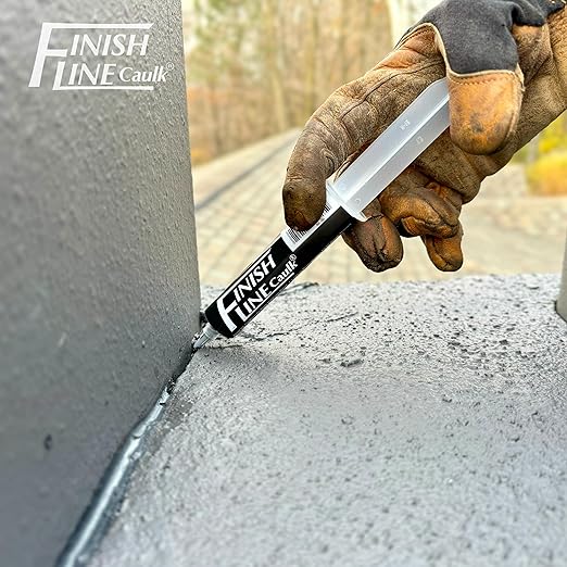 – Acrylic Urethane Elastomeric Sealant – Pre-Filled Precision Caulk Gun – Dark Brown/Bronze – 1 oz Tube – Flexible & Durable Sealant for Trim, Baseboards, and Small Cracks