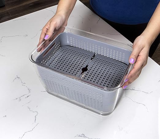 Kitchen Spaces - 1465A6-AMZ Kitchen Spaces Colander Bin, Medium, Gray