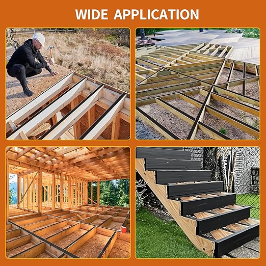 Deck Joist Tape 1-5/8" x 50' Butyl Joist Tape for decking, 6 Pack Flashing Joist Deck Tape for Top of Joists, Rim Joists, Under Joists and Beams