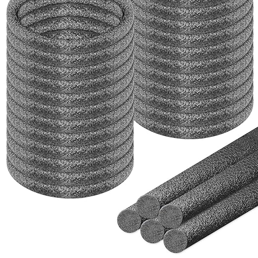 Foam Backer Rod for Gaps Concrete Crack Filler Joints Foam Gap Fillers Caulk Saver Backing Rod Concrete Filler Rope Joint Filler (1/4 Inches x 100 Feet)