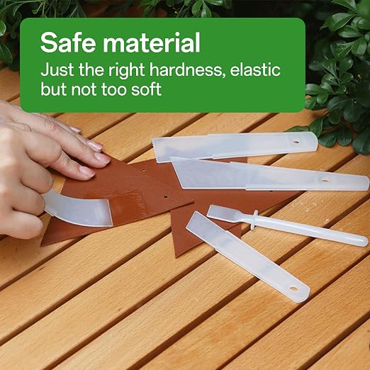 Glue Spreader Applicator Tool - Flexible Plastic Smear Stick for Leather & Woodworking, Easy-Clean Professional Crafting Brush, Perfect for DIY, Glue Brush and Adhesive Application 5PCS
