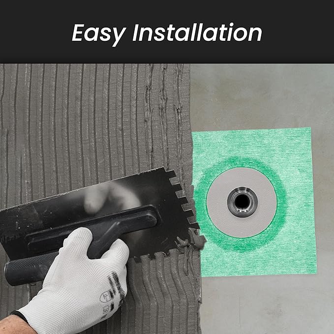 2 Pack 'Hidrotape T' 1-1/8'' to 2-3/4'' Waterproofing Sleeve - Pipe Seal - Pipe Wrap - Waterproofing Material for Shower/Bathroom/Drain Pipes - Fabric Base with Rubber Polymer Guard