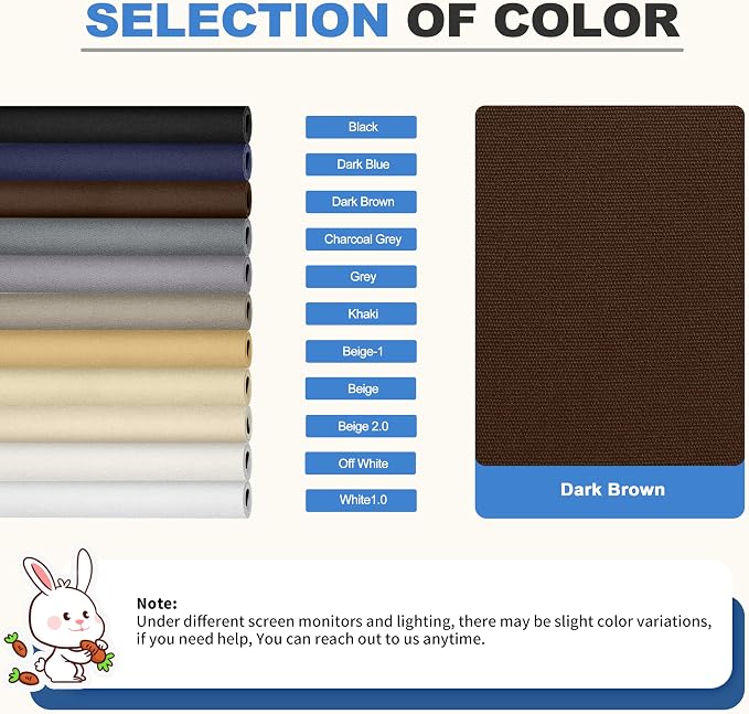 KING MOUNTAIN Canvas Repair Patch 16×60 Inch Self-Adhesive Waterproof Fabric Patch for Sofas, Tents, Furniture,Tote Bags, Car Seats (Dark Brown)