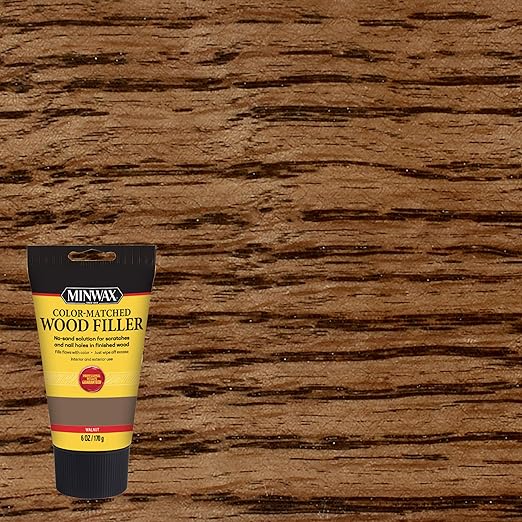 Minwax Color-Matched Wood Filler, Walnut, 6 oz (Pack of 8)