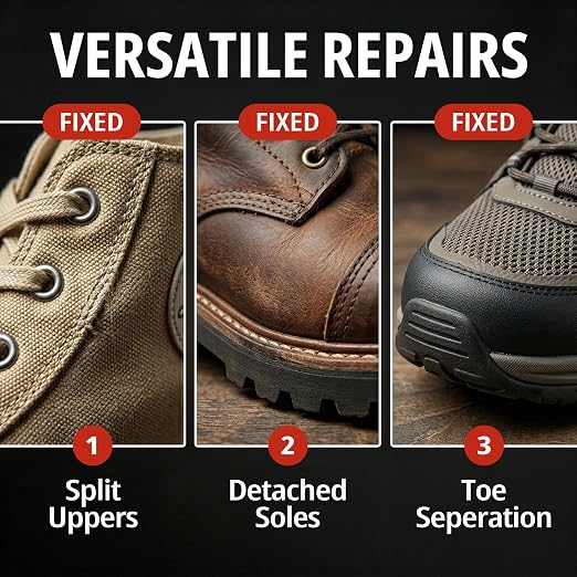 Eagle Shoe Cement – Heavy Duty Shoe Sole Glue for Repair – Strong Waterproof Shoe Adhesive for Sneakers, Boots, and Rubber Soles – Leather and Rubber Shoe Glue for Sole Repair (4 oz)