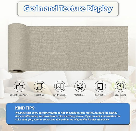 KING MOUNTAIN Canvas Repair Tape,Outdoor Gear Patch, 4×63 Inches,Waterproof,Self-Adhesive for Repairing Boat Covers,Sun Shades,Sofas,Tents,Lounge Chairs,Awnings (Grey2.0)