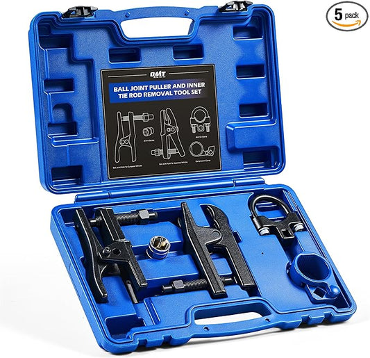 Orion Motor Tech Inner Tie Rod End Tool & Ball Joint Separator Set, 2-in-1 Tie Rod Removal Tool & Ball Joint Spread Tool Set, Ball Joint Removing Tool with 1/2" Drive Socket 3/8" Drive Tie Rod Clamp
