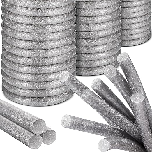 Tondiamo Caulk Saver Foam Backer Rod Gap Filler Concrete Rope Caulk Gray Sealant Backing Rod for Fence Wall Gap Floor Window Door Windproof Home Repairing(1/2 Inch x 40 Ft)