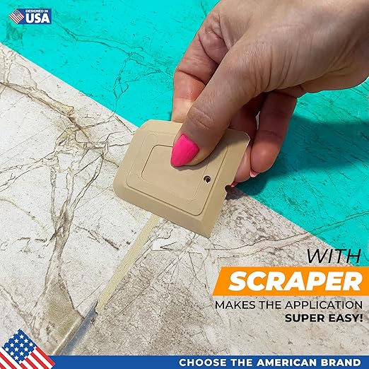 PentaUSA Tile Grout Repair Kit - Warm Beige Premixed Acrylic Sanded Grout, Water-Resistant Grout Filler for Bathroom&Shower, Kitchen Floor, Fast Drying, with Applicator, 13.4 oz (380g)
