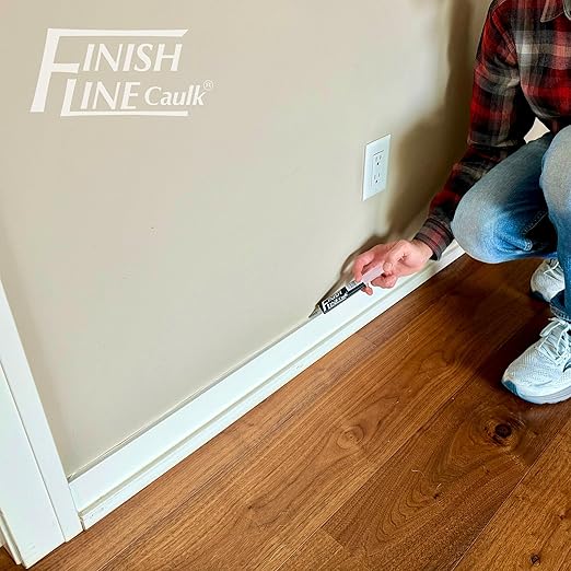 – Acrylic Urethane Elastomeric Sealant – Pre-Filled Precision Caulk Gun – Almond – 1 oz Tube – Flexible & Durable Sealant for Trim, Baseboards, and Small Cracks
