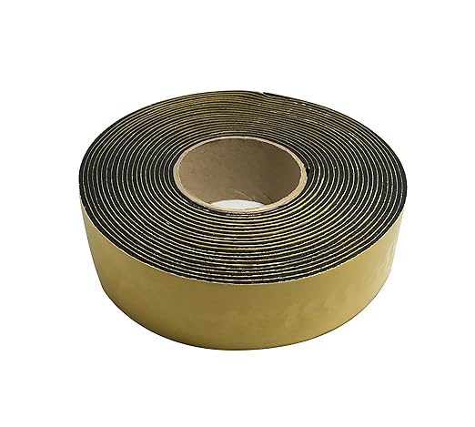 Frost King IT30/8 Rubber Insulation Tape, 2in Wide x 1/8in Thick x 30ft Long, Black