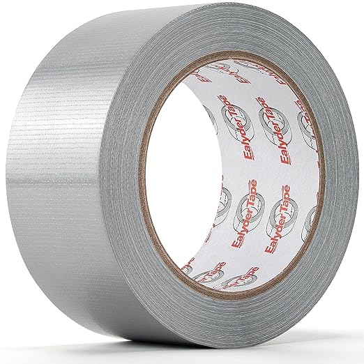 Silver Duct Tape Heavy Duty 2 Inch x 30 Yards, Waterproof Industrial Strength Adhesive Tape for Indoor Outdoor Repairs, Sealing, Tear by Hand & No Residue, 1 Roll