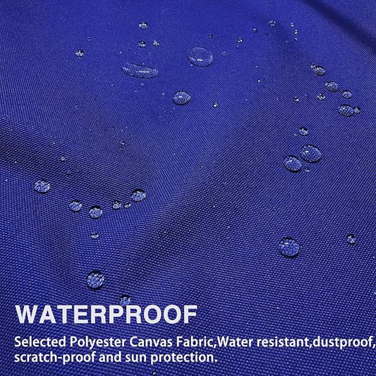 Gheeidau Canvas Repair Patch 9×11 Inch 3Pcs Waterproof Self-Adhesive Fabric Repair Patch for Tents,Boat Cover,Pop Up Canopy,Patio,Bags,Car Seats,Sofas,Furniture Cover(Dark Blue)