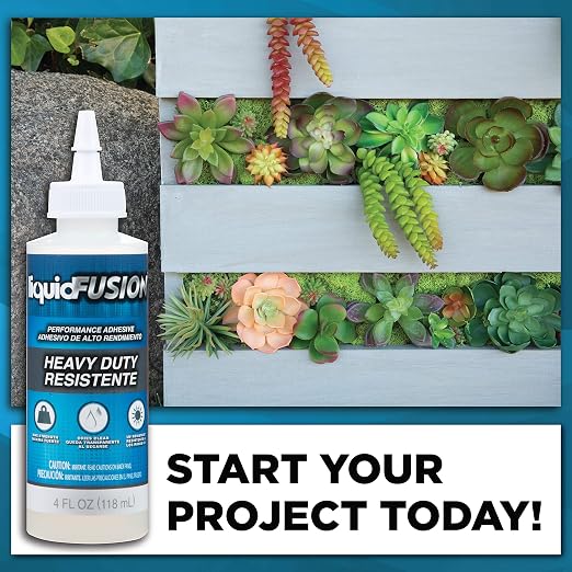 Aleene's Liquid Fusion Heavy-Duty Glue 4 fl oz, Maximum Strength, NonToxic & Dries Clear, Ideal for Rhinestone Crafts, Diamond Art, Glitter