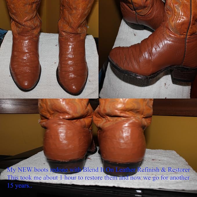 Furniture Leather Max Leather Refinish and Restorer 4 Oz Jar (Leather Repair) (Leather Restore) (Vinyl Repair) (Dark Brown)