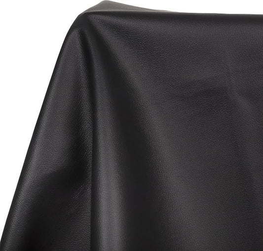 Marine Vinyl Upholstery Faux Leather: Meneng Black Grain Faux Leather 54"x18" Marine Vinyl Fabric Waterproof Durable for DIY Upholstery Boat Car Sofa