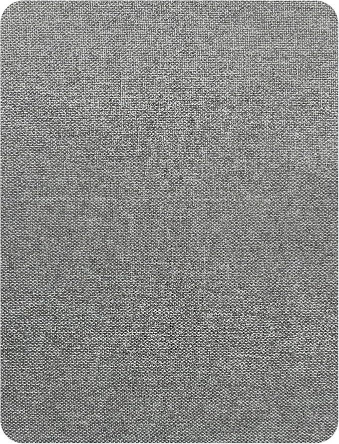 KING MOUNTAIN Coarse Linen Repair Patches, Self-Adhesive Linen Fabric Patches, 8X11 inch, Multi Color, Can be Used for Linen Sofa Repair (8" x 11",Smoky Grey)