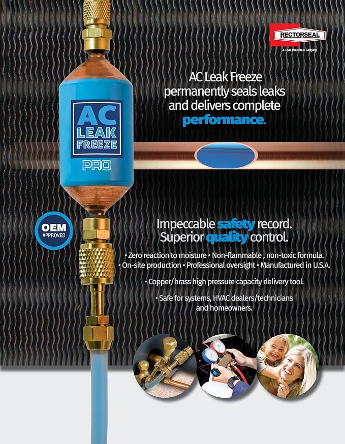 RectorSeal AC Leak Freeze 45312 Leak Sealant, Easy Application, HVAC, 1.5 oz.
