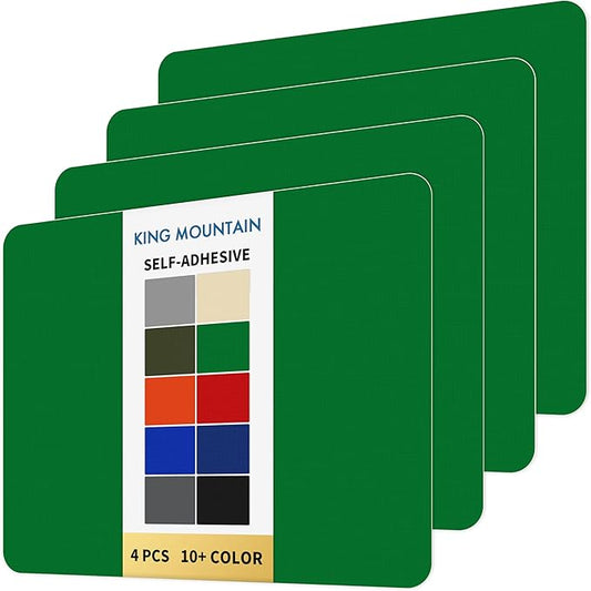 KING MOUNTAIN Self Adhesive Nylon Fabric Repair Patch, 9×11 Inches 4 Pcs, Quick Down Jacket Repair Patch, Waterproof Outdoor Gear Patch Kit for Tent,Backpacks,Umbrella, Gloves (Grass Green