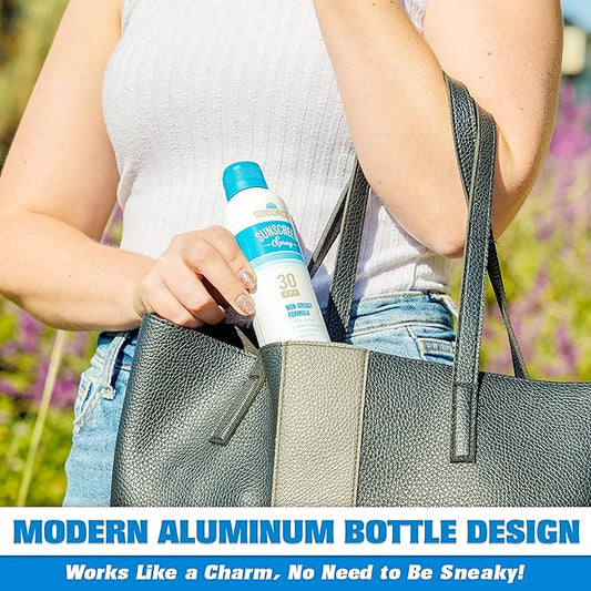 GoPong Aluminum Spray Bottle Sunscreen Flask(16 oz Total) - Hidden Alcohol Travel Flasks – Secret Liquor Containers for Beaches, Cruises, and Sports Events – Includes Funnel & Spout_Parent