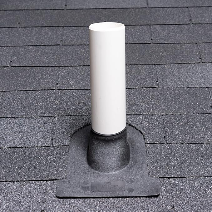 Oatey 14038 Foldable Plastic 3" Pipe Diameter Flex Calk Roof Flashing 10" x 13.25" Base