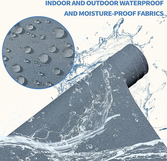 KING MOUNTAIN Canvas Repair Patch 16×30 Inch Self-Adhesive Waterproof Fabric Patch for Sofas, Tents, Furniture,Tote Bags, Car Seats (Beige-1)