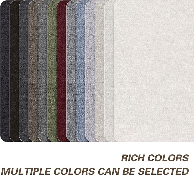 KING MOUNTAIN Fine Linen Repair Patches, Self-Adhesive, Off White, 8" x 11", Multi Color, Can Be Used for Linen Sofa （Off White）