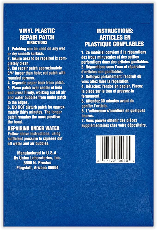 Boxer Adhesives Peel and Stick Vinyl Plastic Pool Patch