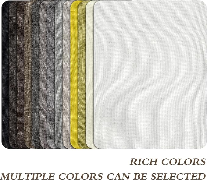 Fine Linen Repair Patches, Self-Adhesive Linen Fabric Patches, 8X11 inch 2 PCS, Multi Color, Can be Used for Linen Sofa Repair (8" x 11"-2PCS,Brown)