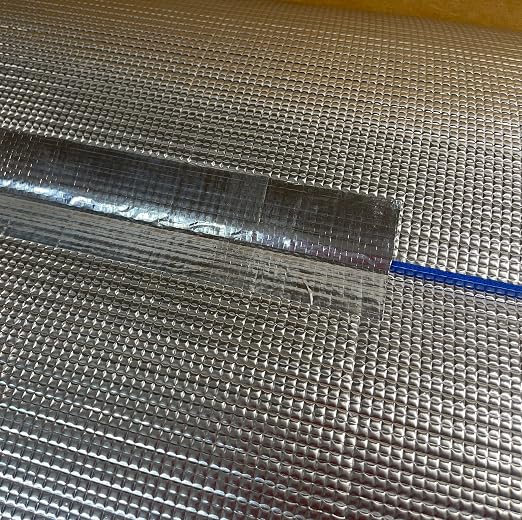 BlueTex Insulationㅤ HVAC Aluminum Foil Tape 2 inch x 150 ft (6 mil), Professional Grade Silver Metallic Tear-Proof HVAC Tape, Heavy Duty Aluminum Tape for Ductwork, Dryer Vent & Insulation - 12 Rolls